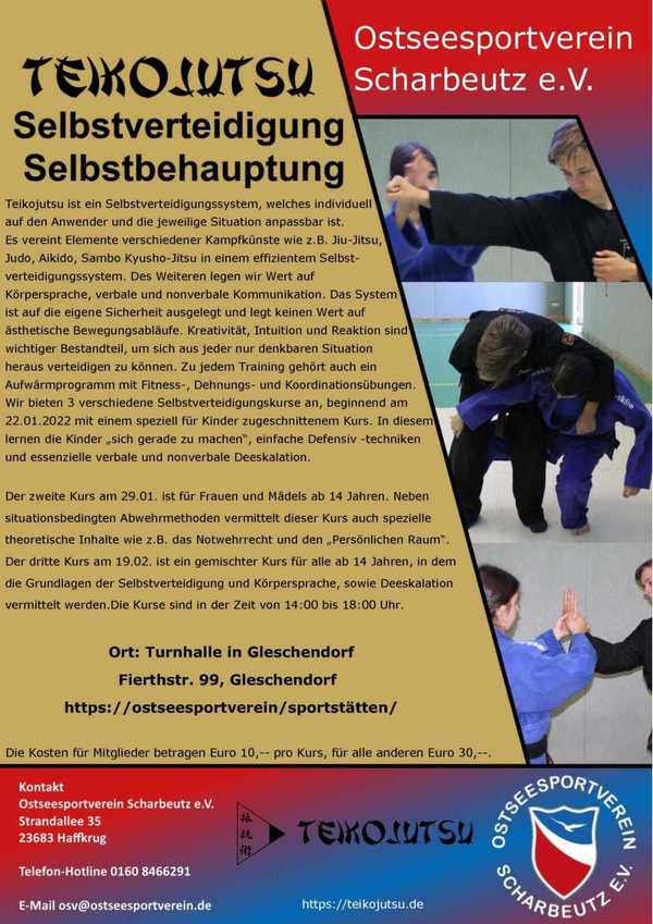 Selbstverteidigungskurse beim Ostseesportverein Scharbeutz e.V.
